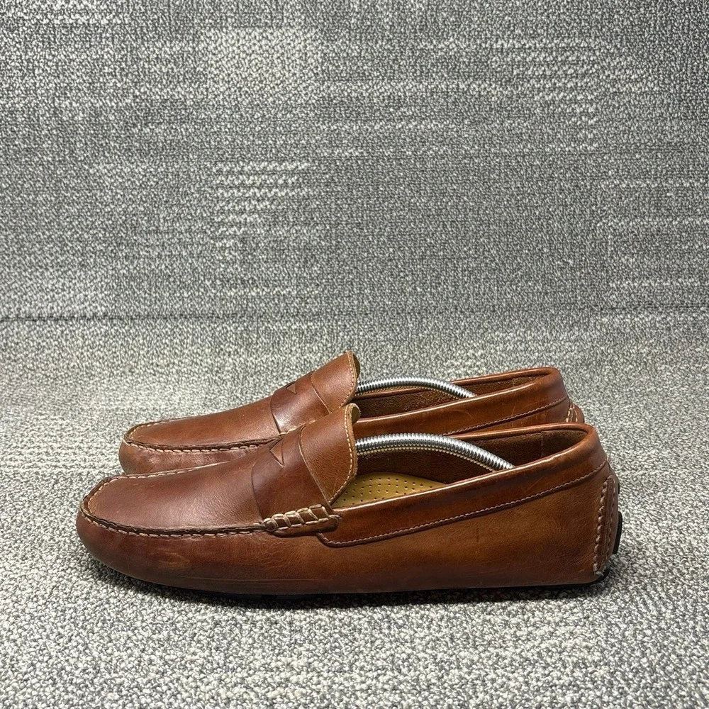 Cole Haan Howland Penny Loafers Mens 11.5 M C04534 Saddle Tan Leather Driving